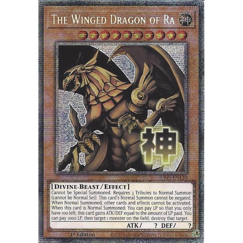 RA05-EN130 The Winged Dragon of Ra STAMP Starlight rare 1st Edition NM