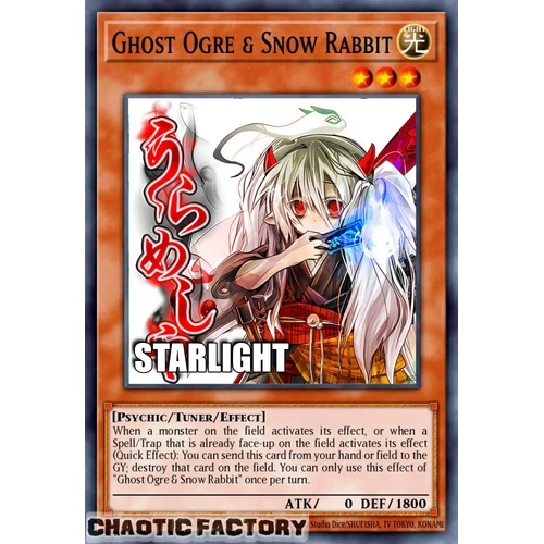 RA05-EN131 Ghost Ogre & Snow Rabbit Starlight rare 1st Edition NM