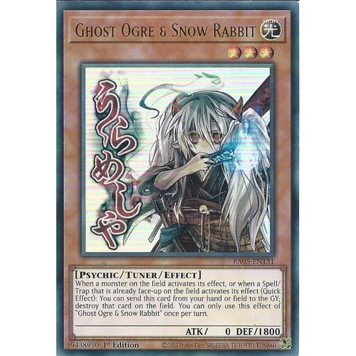 RA05-EN131 Ghost Ogre & Snow Rabbit STAMP Ultra Rare 1st Edition NM