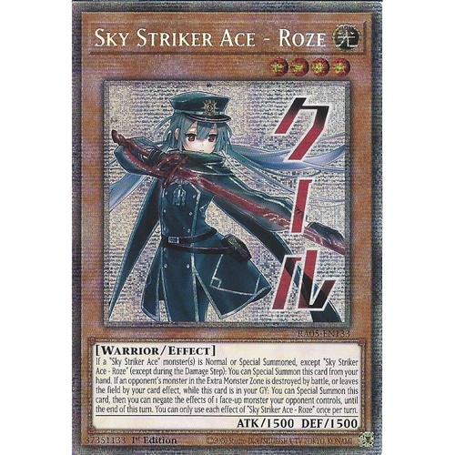 RA05-EN133 Sky Striker Ace - Roze STAMP Starlight rare 1st Edition NM