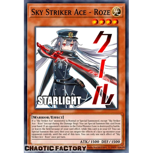 RA05-EN133 Sky Striker Ace - Roze Starlight rare 1st Edition NM