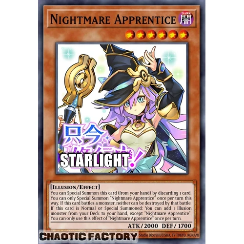 RA05-EN135 Nightmare Apprentice Starlight rare 1st Edition NM
