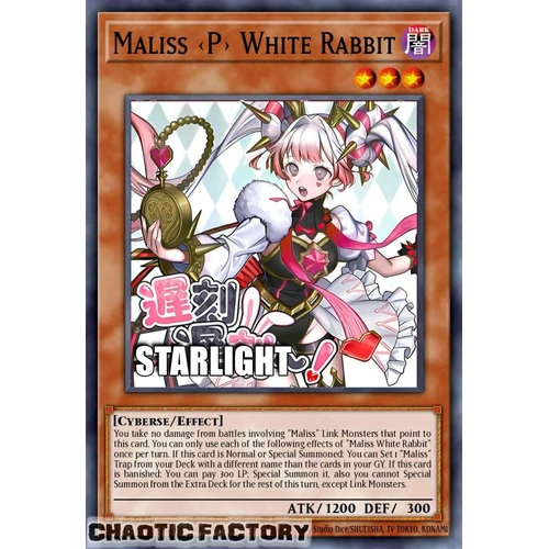 RA05-EN136 Maliss <P> White Rabbit Starlight rare 1st Edition NM