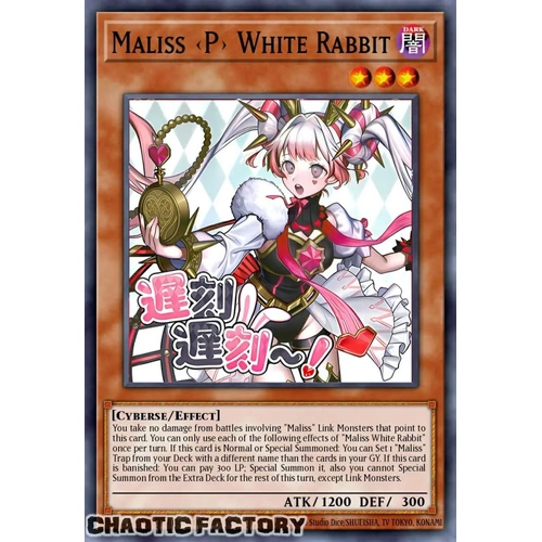 RA05-EN136 Maliss <P> White Rabbit Ultra Rare 1st Edition NM