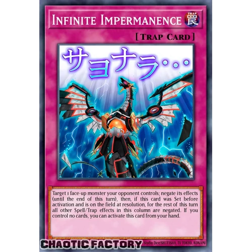 RA05-EN140 Infinite Impermanence Ultra Rare 1st Edition NM