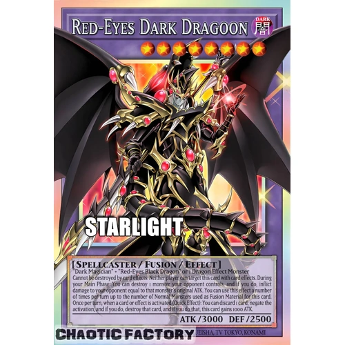 RA05-EN141 Red-Eyes Dark Dragoon (extended art) Starlight rare 1st Edition NM