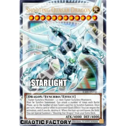 RA05-EN143 Shooting Quasar Dragon (extended art) Starlight rare 1st Edition NM