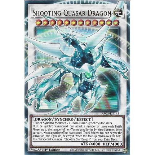 RA05-EN143 Shooting Quasar Dragon OVERFRAME Ultra Rare 1st Edition NM