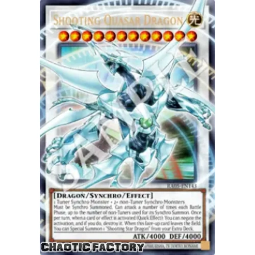 RA05-EN143 Shooting Quasar Dragon (extended art) Ultra Rare 1st Edition NM