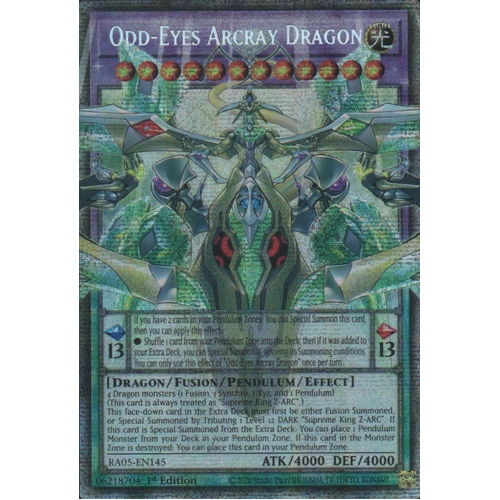 RA05-EN145 Odd-Eyes Arcray Dragon OVERFRAME Starlight rare 1st Edition NM