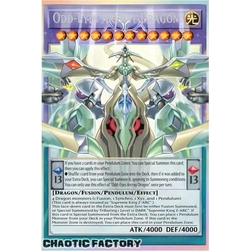 RA05-EN145 Odd-Eyes Arcray Dragon (extended art) Ultra Rare 1st Edition NM
