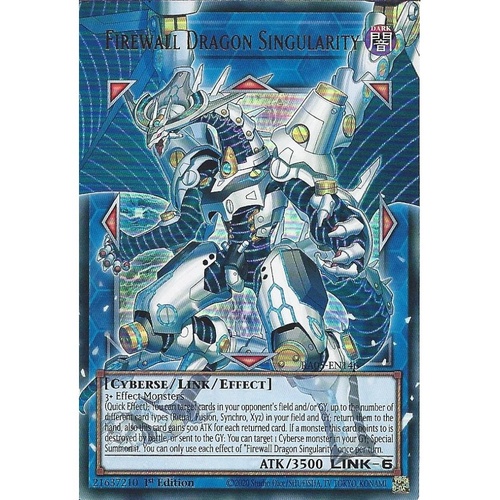 RA05-EN146 Firewall Dragon Singularity OVERFRAME Ultra Rare 1st Edition NM