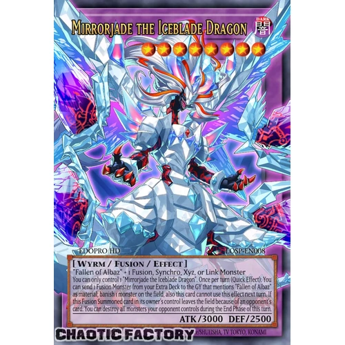 RA05-EN148 Mirrorjade the Iceblade Dragon (extended art) Ultra Rare 1st Edition NM
