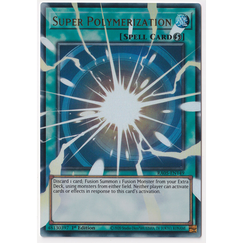 RA05-EN149 Super Polymerization OVERFRAME Ultra Rare 1st Edition NM
