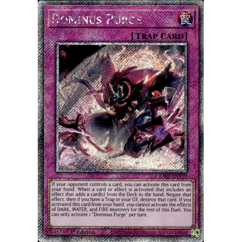 RA05-EN150 Dominus Purge Platinum Secret Rare 1st Edition NM