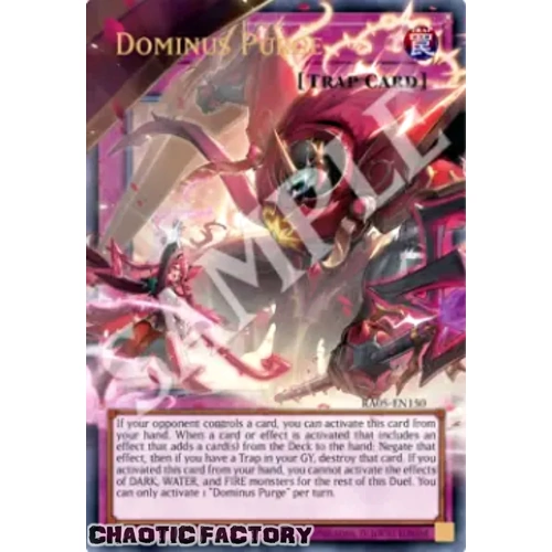 RA05-EN150 Dominus Purge (extended art) Ultra Rare 1st Edition NM
