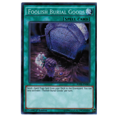 Foolish Burial Goods - RATE-EN065 - Secret Rare 1st Edition NM