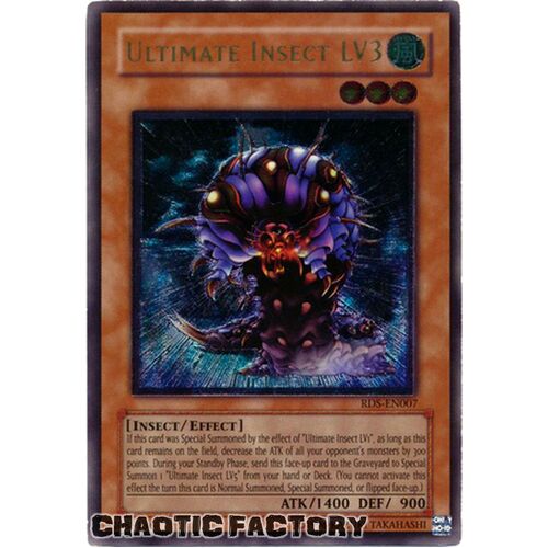 ULTIMATE RARE RDS-EN007 Ultimate Insect Lv3 Unlimited Edition PL
