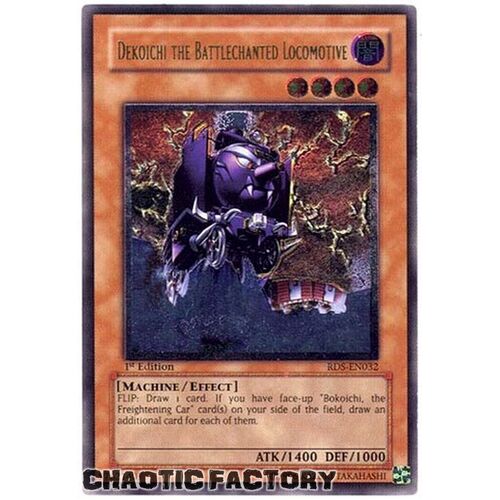 ULTIMATE RARE RDS-EN032 Dekoichi The Battlechanted Locomotive 1st Edition NM