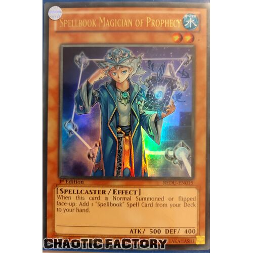 Spellbook Magician of Prophecy - REDU-EN015 - Ultra Rare 1st Edition NM