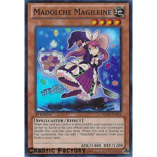 YUGIOH Madolche Magileine Super Rare REDU-EN024 MINT 1st edition