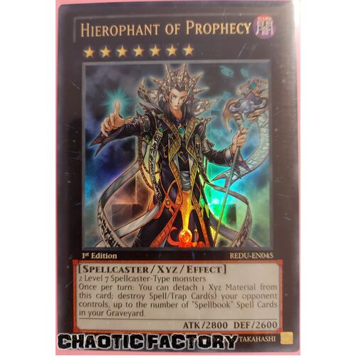 Hierophant of Prophecy - REDU-EN045 - Ultra Rare 1st Edition NM