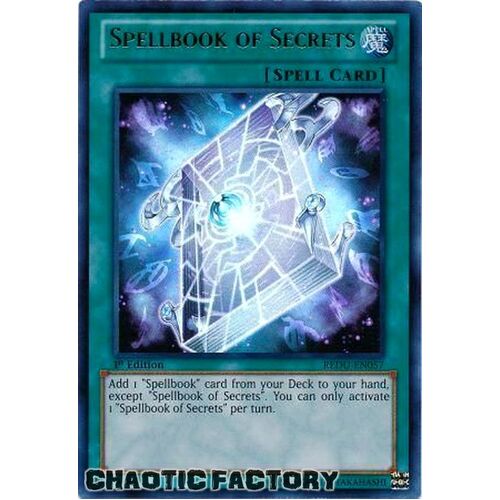 US PRINT Spellbook of Secrets - REDU-EN057 - Ultra Rare 1st Edition NM