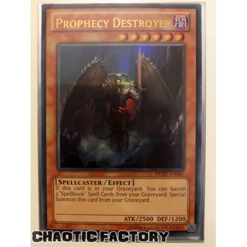 Prophecy Destroyer - REDU-EN081 - Ultra Rare UNLIMITED Edition NM
