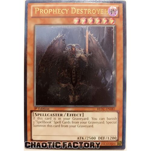 Ultimate Rare - Prophecy Destroyer - REDU-EN081 1st Edition NM