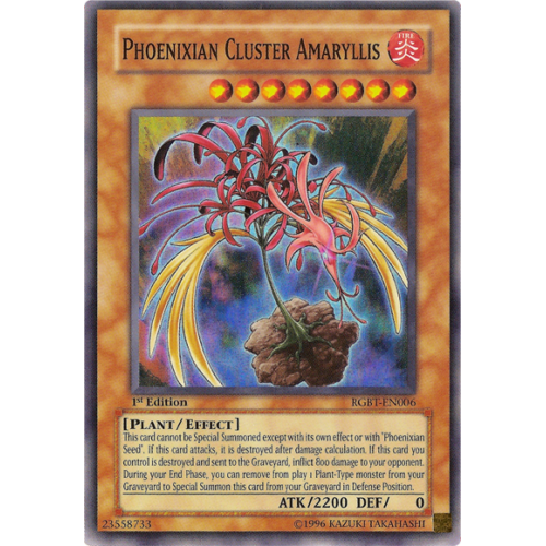 RGBT-EN006 Phoenixian Cluster Amaryllis Super Rare​ 1st Edition NM