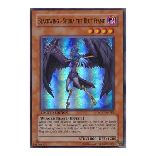 Blackwing - Shura the Blue Flame - RGBT-ENPP2 - Super Rare NM