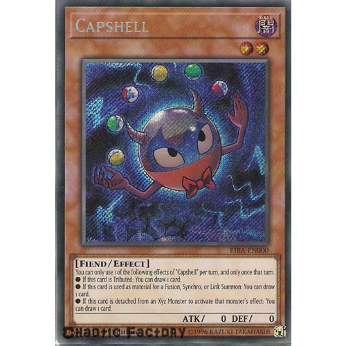 RIRA-EN000 Capshell Secret Rare 1st Edition NM