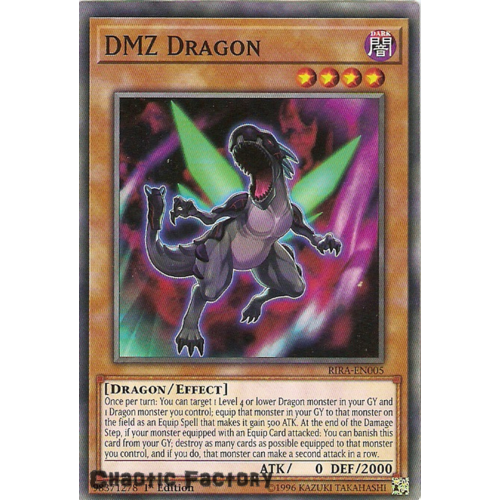 Yugioh RIRA-EN005 DMZ Dragon Common 1st Edition NM