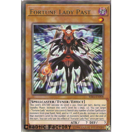 Yugioh RIRA-EN008 Fortune Lady Past Rare 1st Edition NM