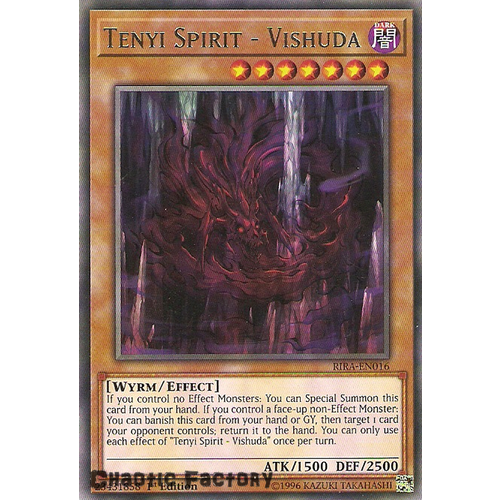 Yugioh RIRA-EN016 Tenyi Spirit - Vishuda Rare 1st Edition NM