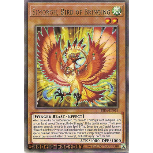 Yugioh RIRA-EN018 Simorgh, Bird of Bringing Rare 1st Edition NM