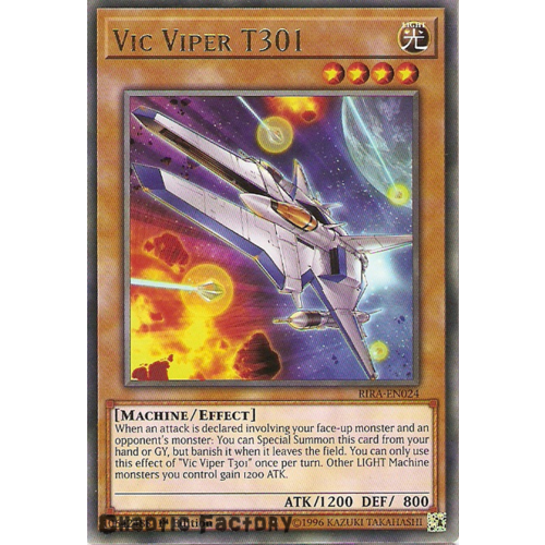 Yugioh RIRA-EN024 Vic Viper T301 Rare 1st Edition NM