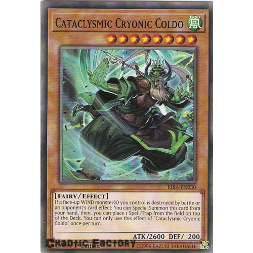 Yugioh RIRA-EN030 Cataclysmic Cryonic Coldo Common 1st Edition NM