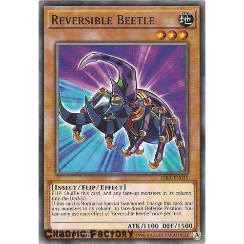 Yugioh RIRA-EN035 Reversible Beetle Common 1st Edition NM