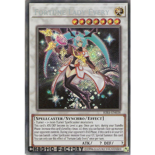 RIRA-EN038 Fortune Lady Every Secret Rare UNLIMITED Edition NM