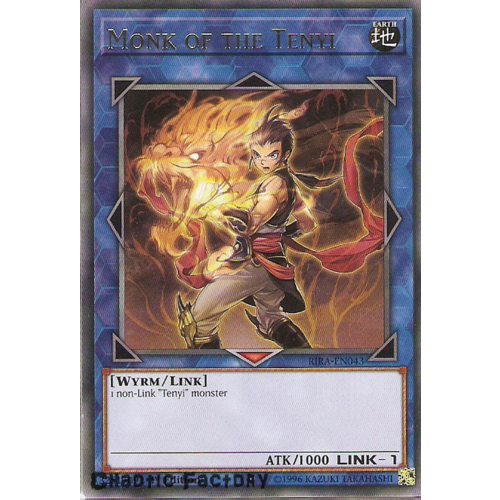 Yugioh RIRA-EN043 Monk of the Tenyi Rare 1st Edition NM
