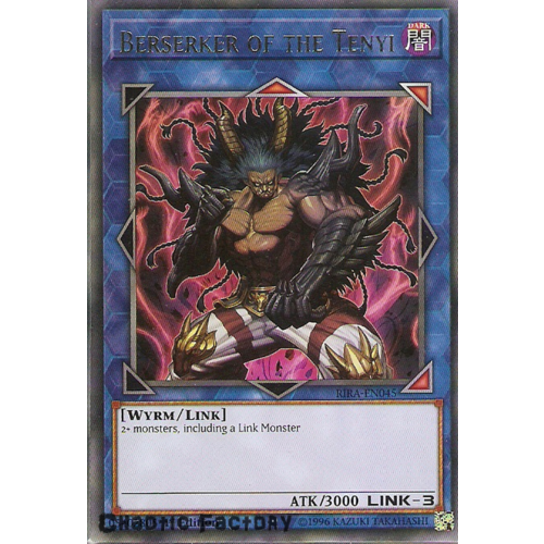 Yugioh RIRA-EN045 Berserker of the Tenyi Rare 1st Edition NM