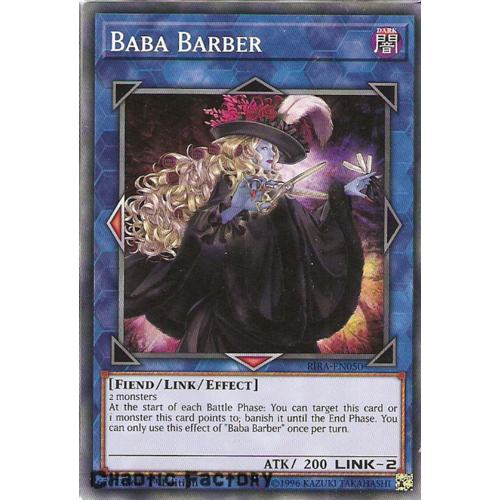 Yugioh RIRA-EN050 Baba Barber Common 1st Edition NM