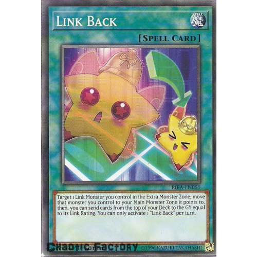 Yugioh RIRA-EN051 Link Back Common 1st Edition NM