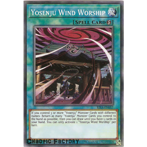 Yugioh RIRA-EN057 Yosenju Wind Worship Common 1st Edition NM