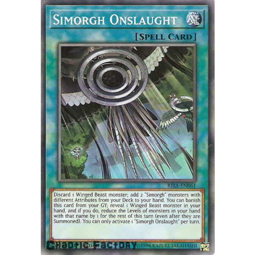 Yugioh RIRA-EN061 Simorgh Onslaught Common 1st Edition NM