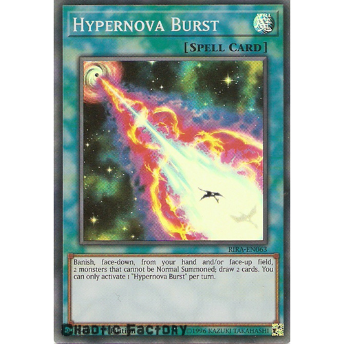 Yugioh RIRA-EN063 Hypernova Burst Super Rare 1st Edition NM