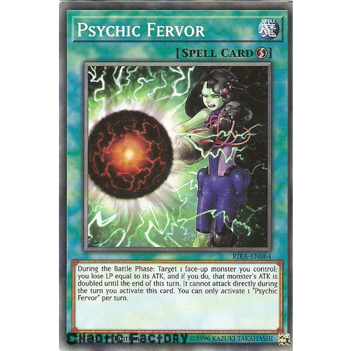 Yugioh RIRA-EN064 Psychic Fervor Common 1st Edition NM