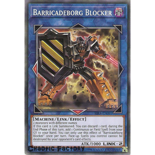 Yugioh RIRA-EN081 Barricadeborg Blocker Common 1st Edition NM
