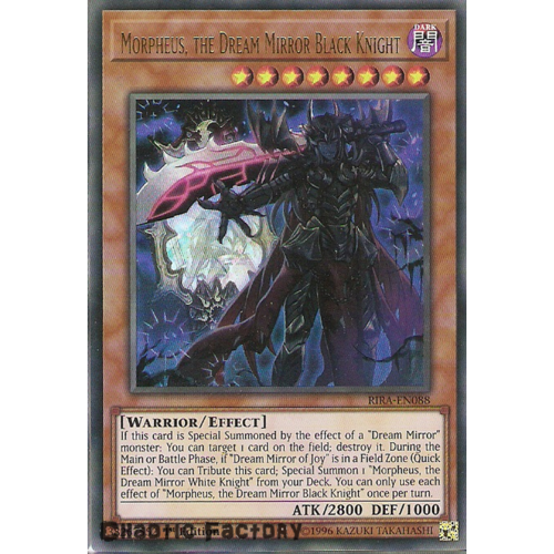 RIRA-EN088 Morpheus, the Dream Mirror Black Knight Ultra Rare UNLIMITED Edition NM